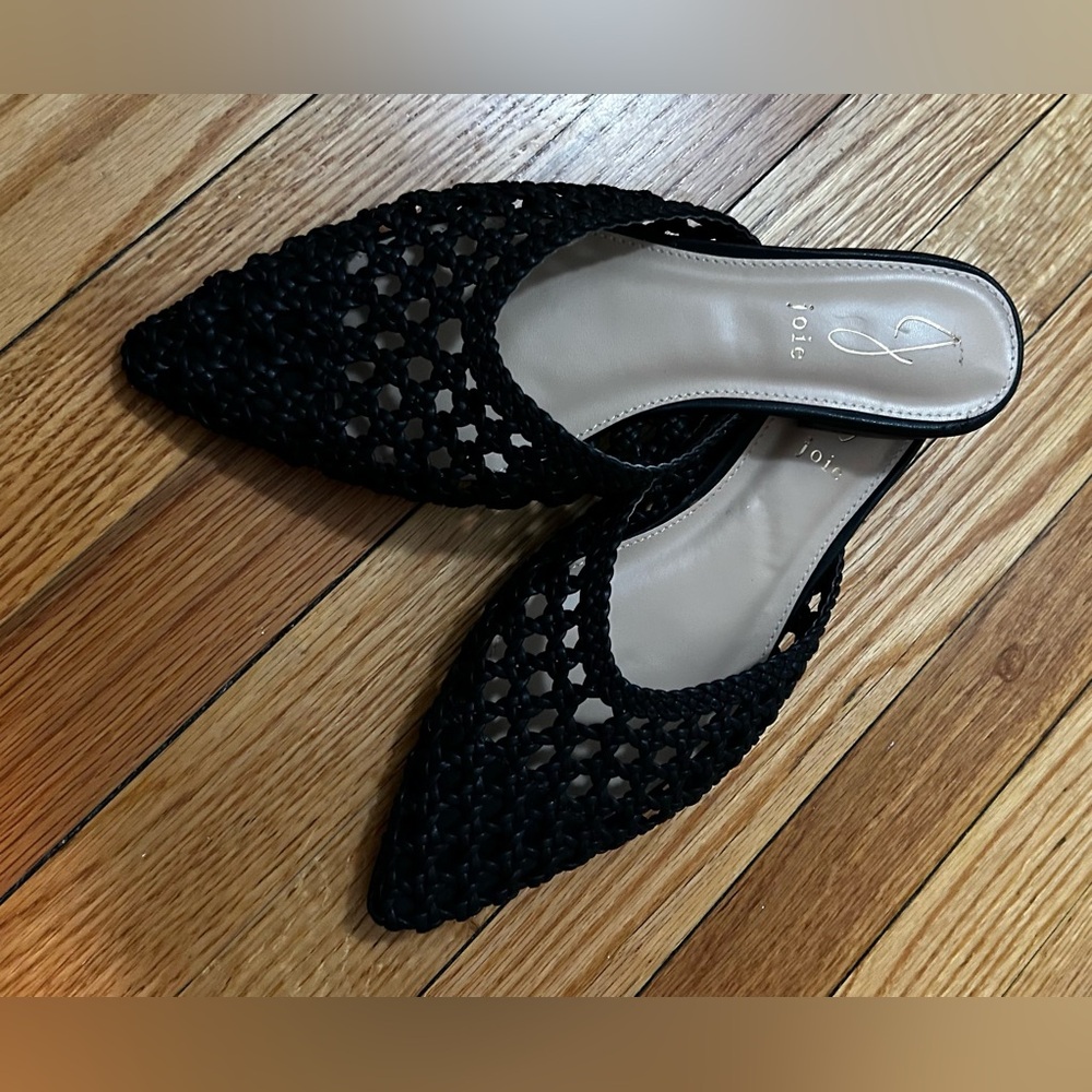 Joie Black Woven Women's Mules - Picture 4 of 6